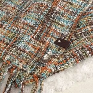 Soft Taupe Multi Color Knit Scarf